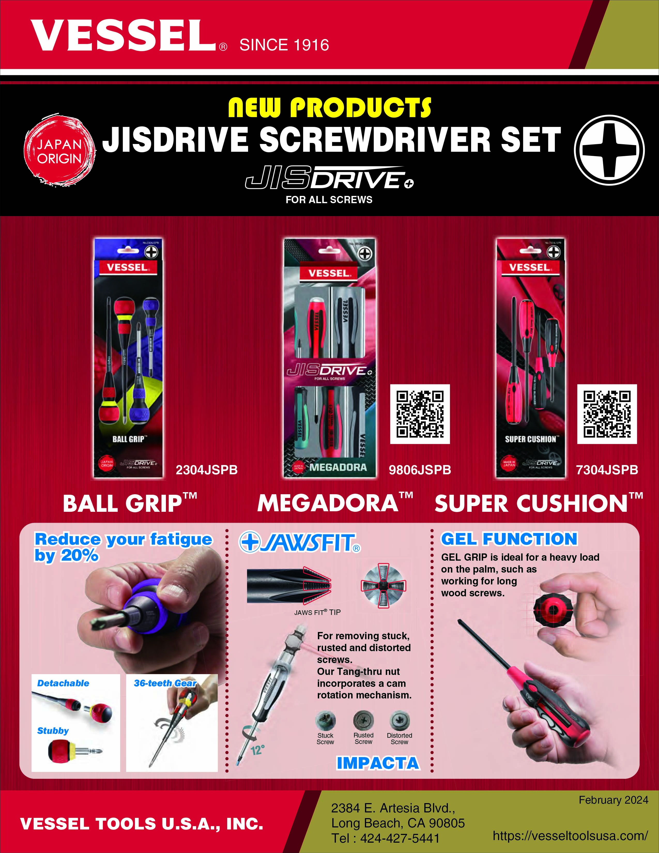 JISDRIVE SCREWDRIVER SET