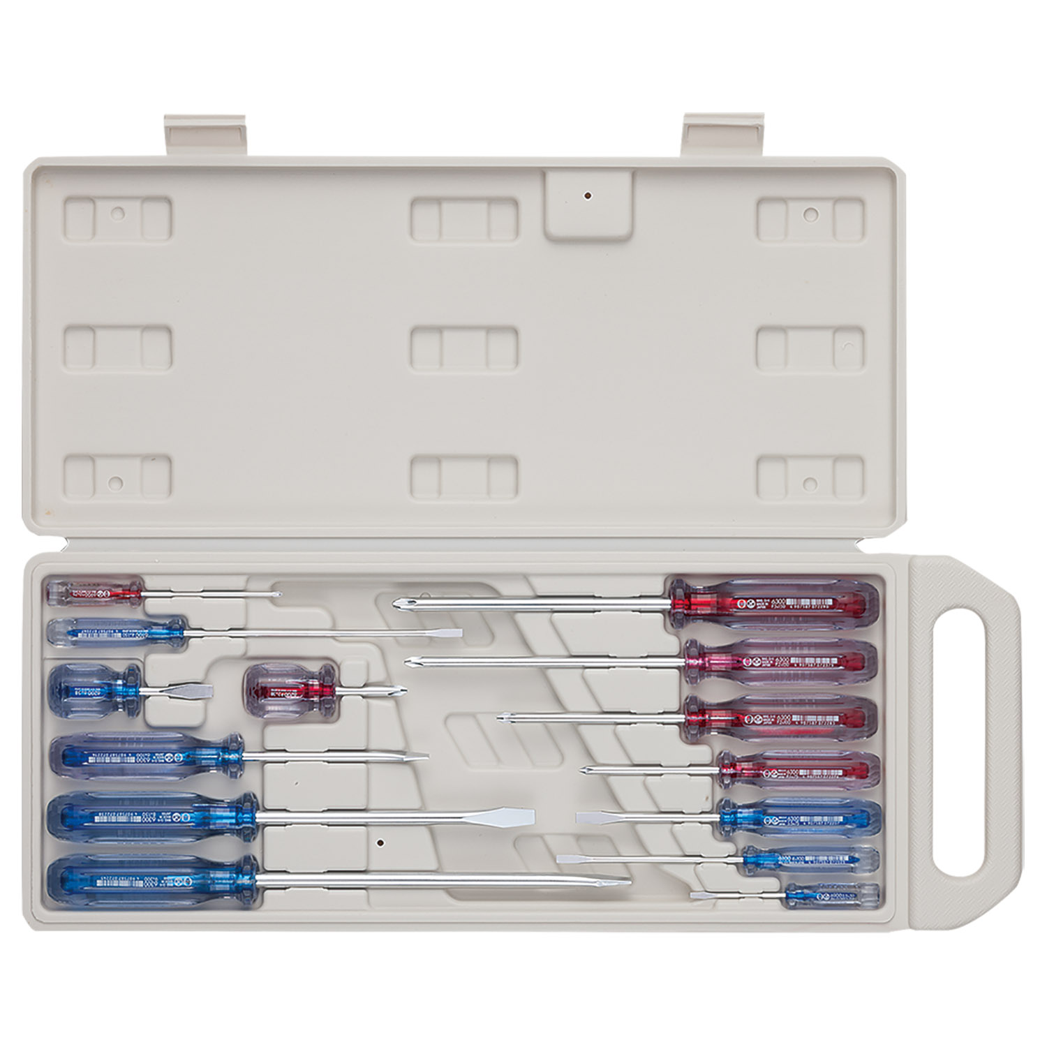 New Crystaline 14pcs S/D Blow Case Set | Screwdrivers | PRODUCTS